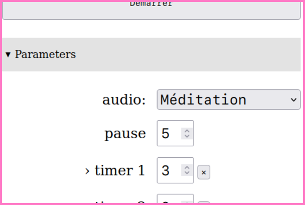 Screenshot du WebTimer